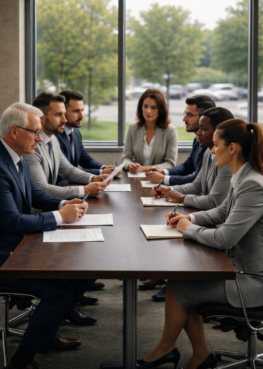 Leadership team in strategic session